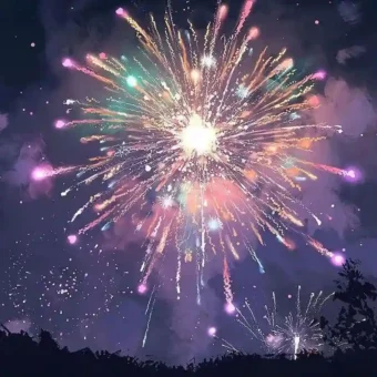 背景图 | 新年朋友圈，奔赴新的一年