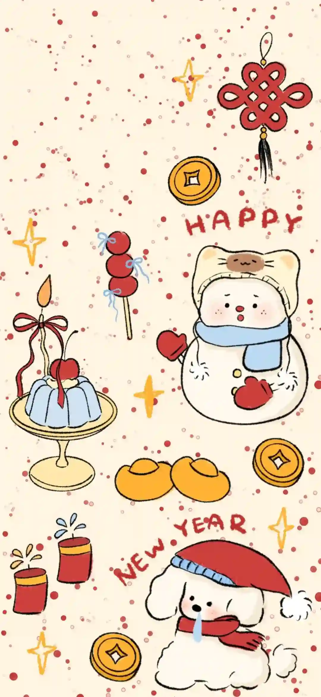 壁纸 | 复古可爱插画壁纸
