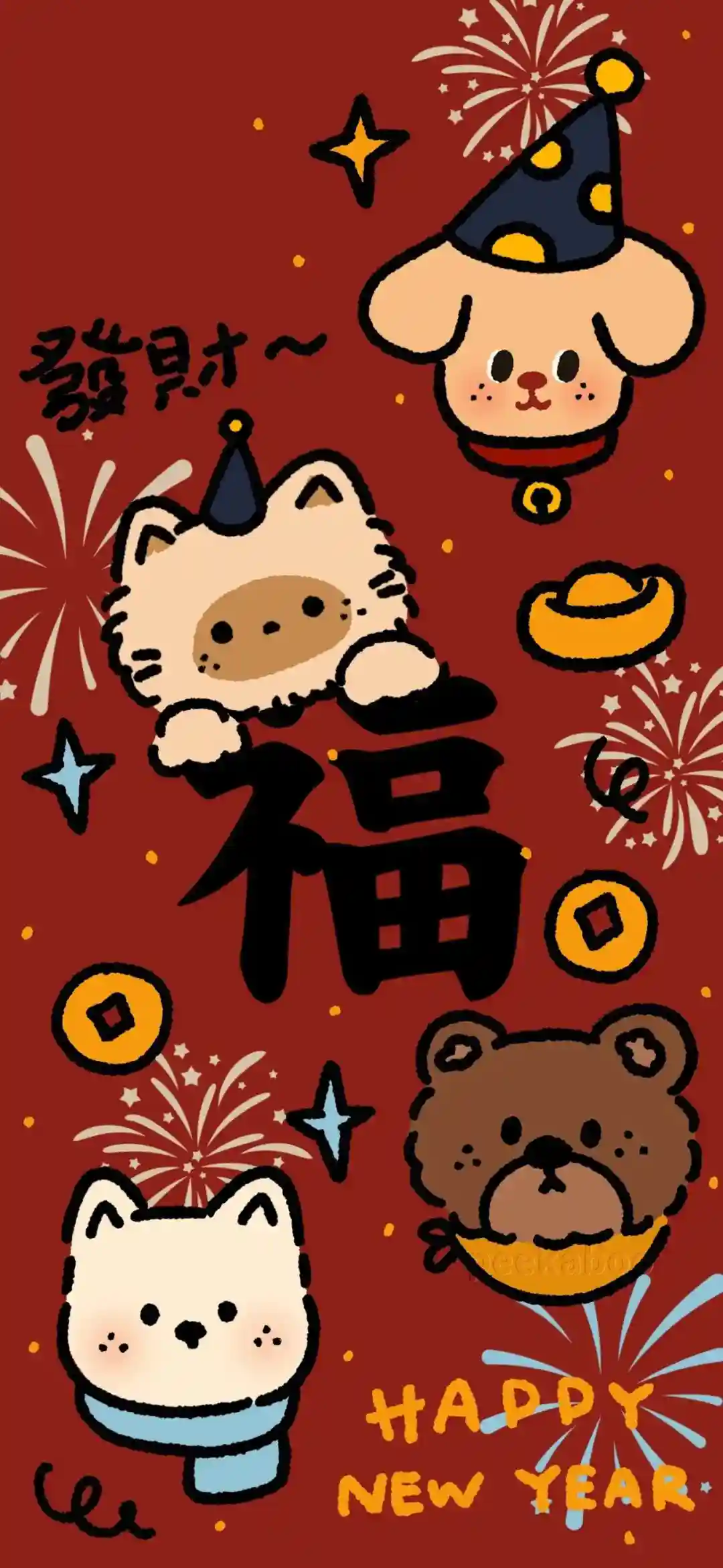 壁纸 | 复古可爱插画壁纸