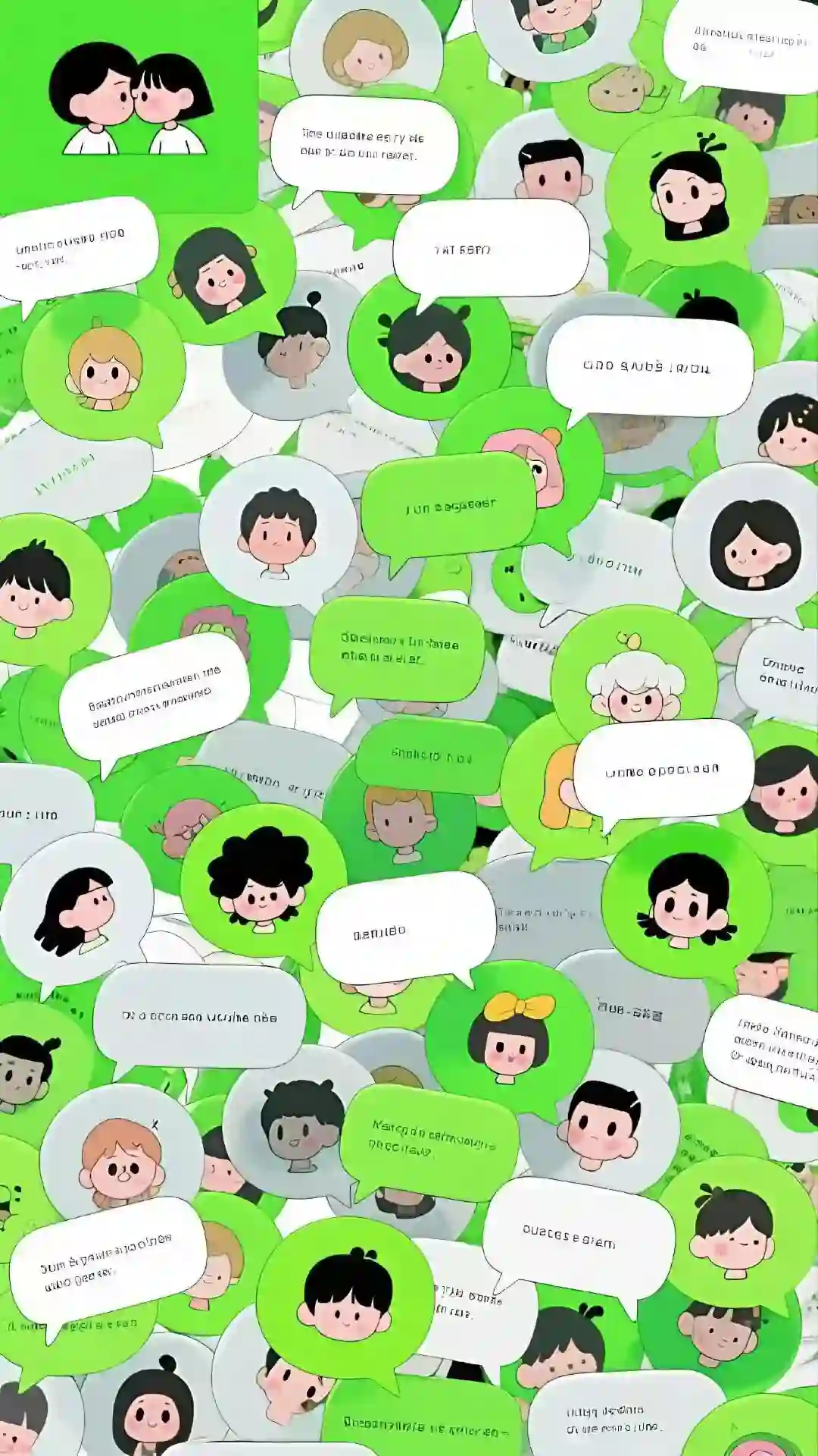 壁纸丨微信防偷窥聊天壁纸