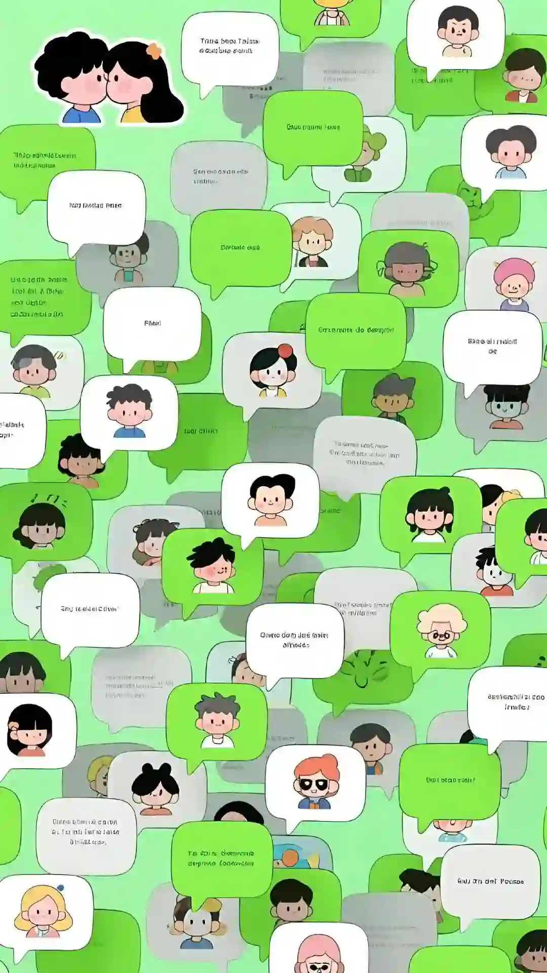 壁纸丨微信防偷窥聊天壁纸